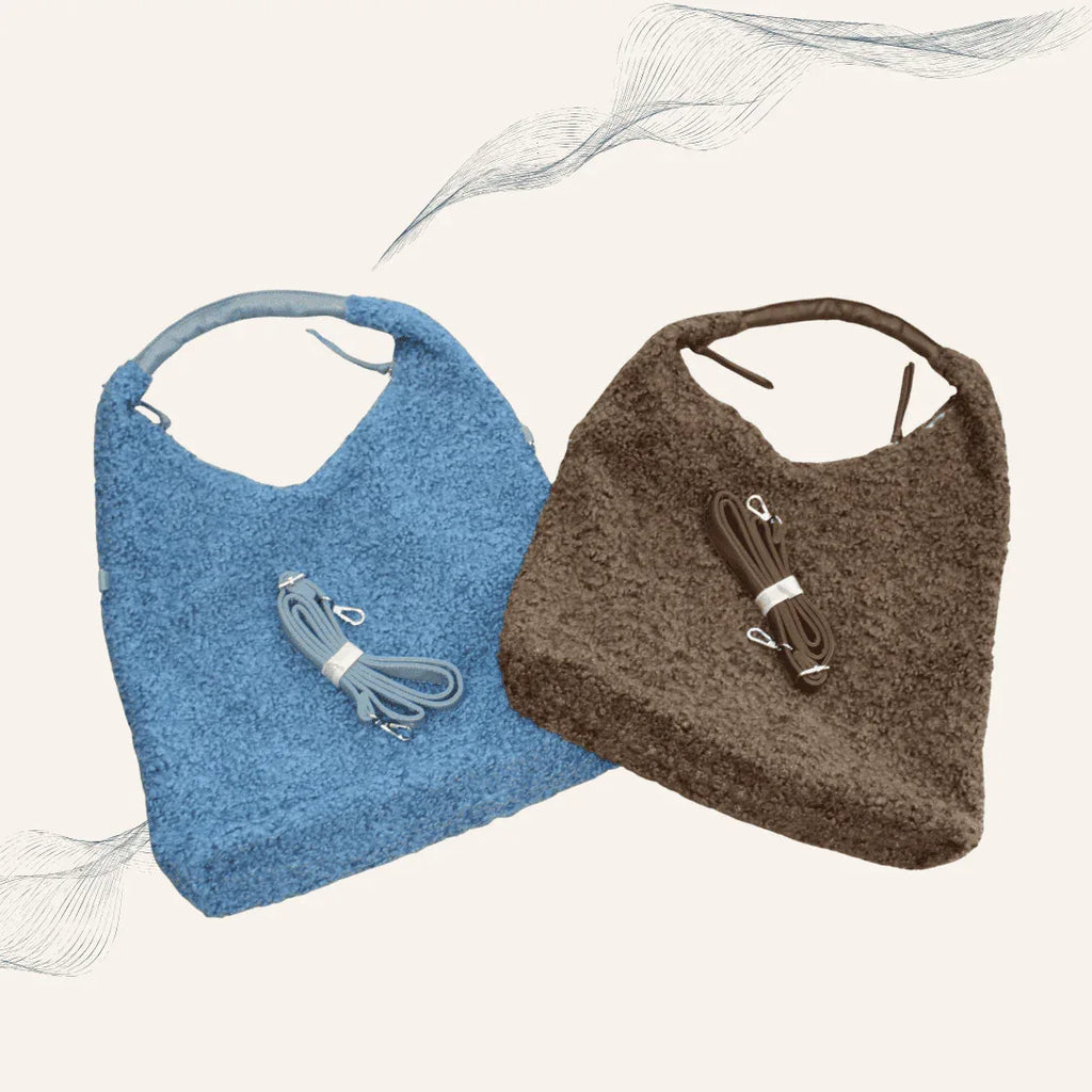 Damen Teddytasche – Niedliche praktische Tasche verspielter Begleiter für jeden Tag