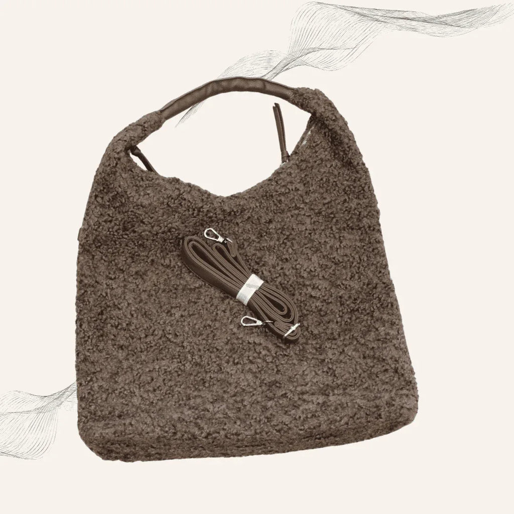 Damen Teddytasche – Niedliche praktische Tasche verspielter Begleiter für jeden Tag
