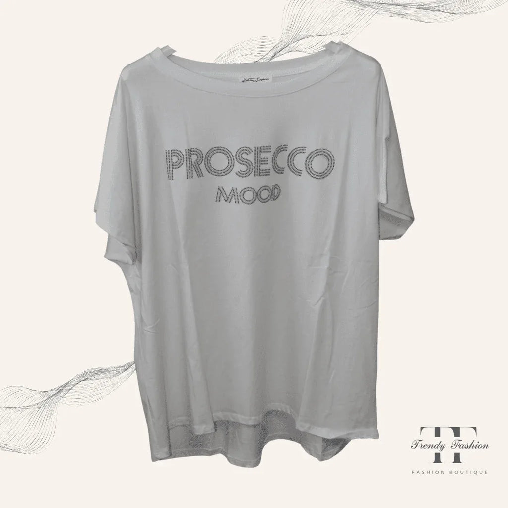 Damen Shirt Prosecco Modena Blau – Modernes Statement-Shirt für Weinliebhaber
