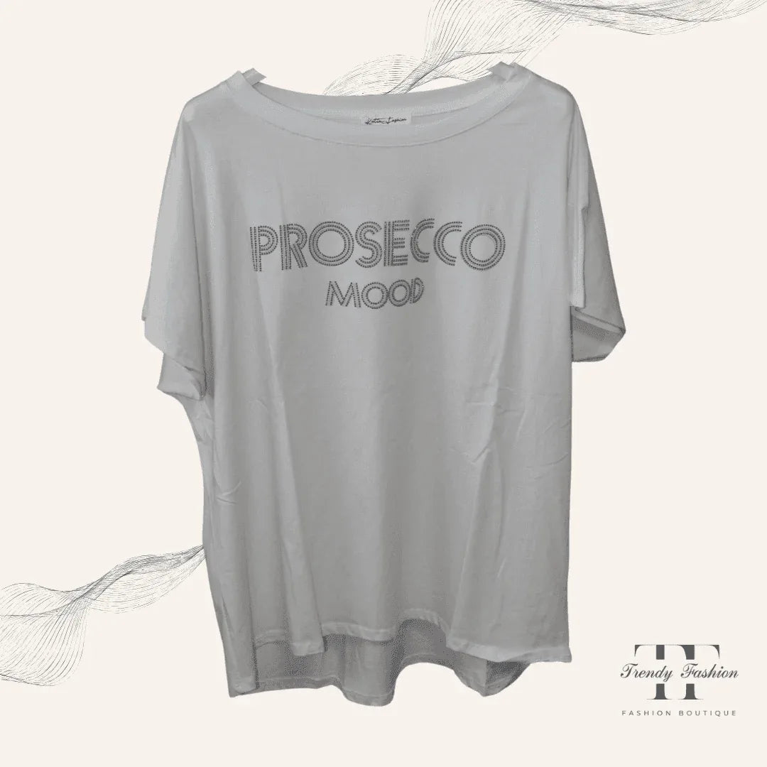 Damen Shirt Prosecco Modena Blau – Modernes Statement-Shirt für Weinliebhaber