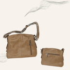 Damen Kunstledertasche Braun – Stilvolle elegante Alltagstasche