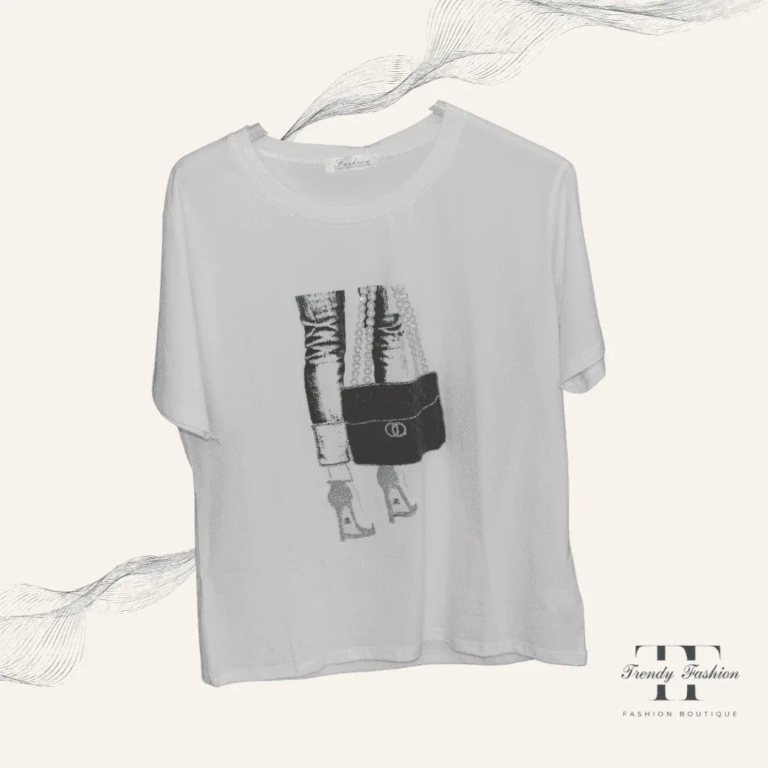 Damen T-Shirt Style Icon Fashionista-Print – Trendiges Shirt für Modebewusste