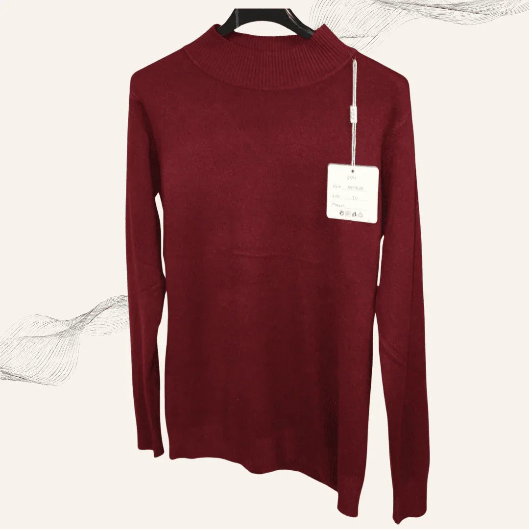 Damen Rollkragen-Oberteil Genua – Elegantes warmes Oberteil in 5 Farben