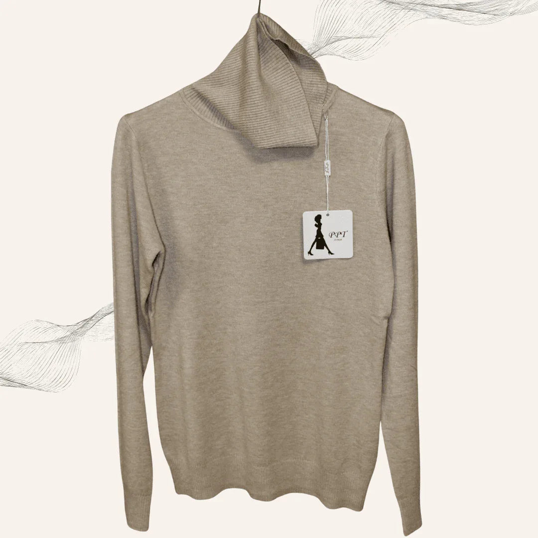 Damen Rollkragenpullover Bari – Zeitlos eleganter warmer Pulli hochwertig