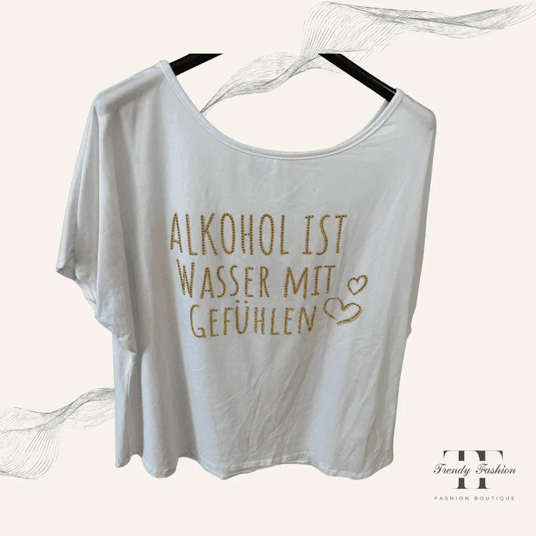 Damen Shirt Hafenwind Gold – Frisches Shirt mit leichter Struktur & maritimem Flair