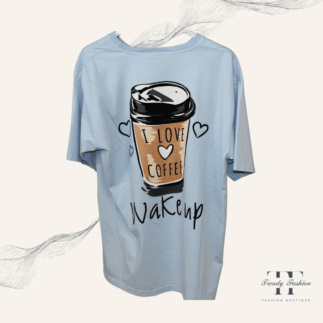 Damen Shirt Coffee Foggia – Einzigartiges Kaffee-Motiv-Shirt für Kaffeeliebhaber