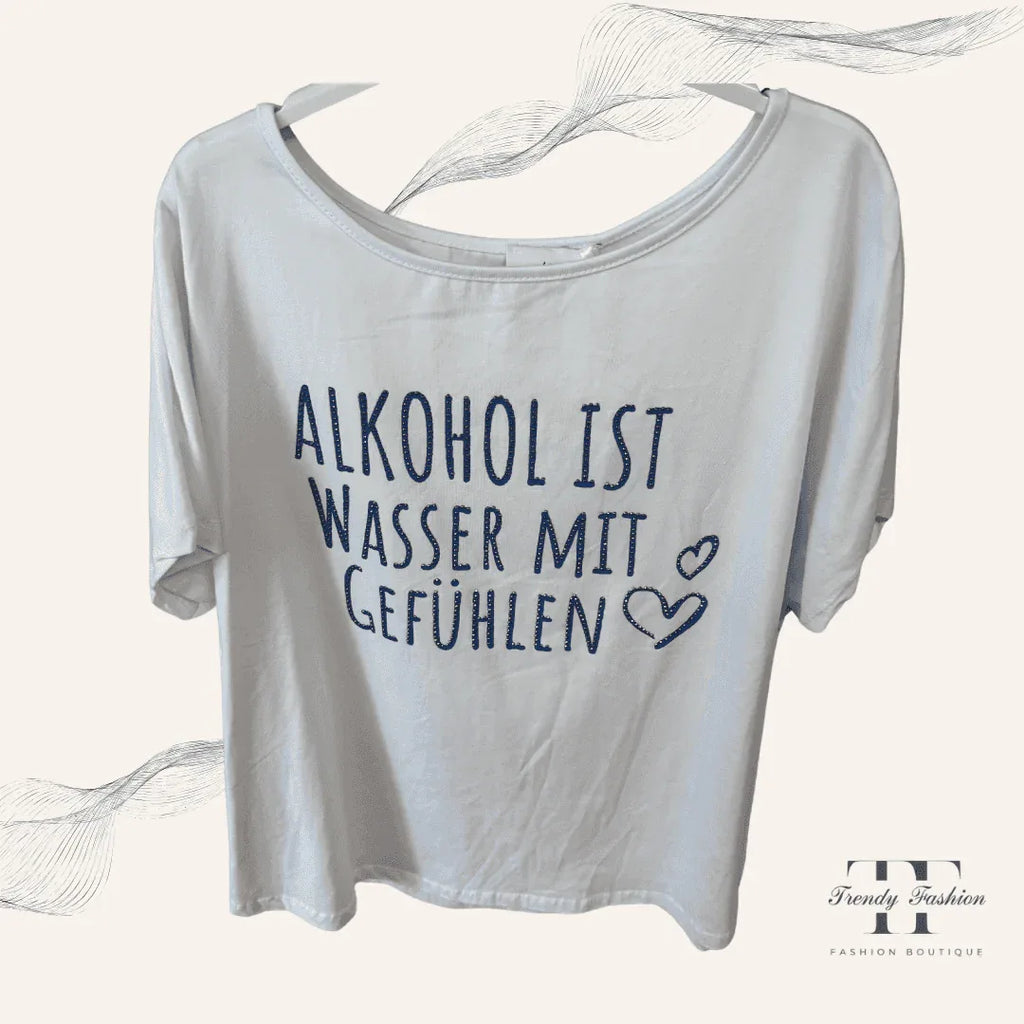 Damen Shirt Hafenwind Blau – Frisches Shirt mit leichter Struktur & maritimem Flair