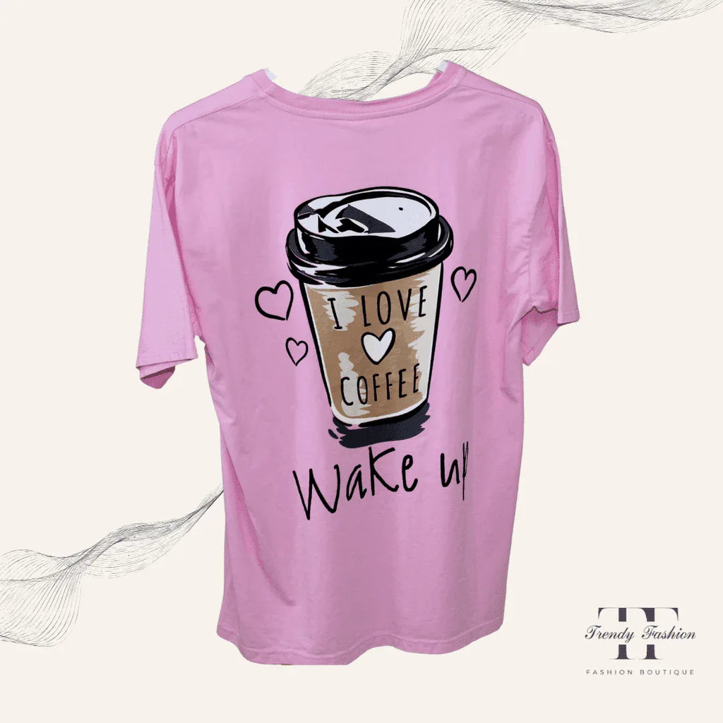 Damen Shirt Coffee Foggia – Einzigartiges Kaffee-Motiv-Shirt für Kaffeeliebhaber
