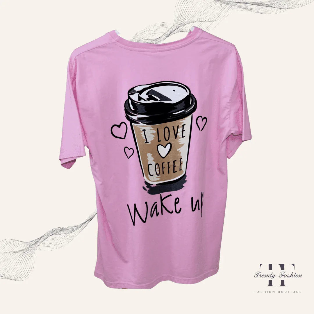 Damen Shirt Coffee Foggia – Einzigartiges Kaffee-Motiv-Shirt für Kaffeeliebhaber