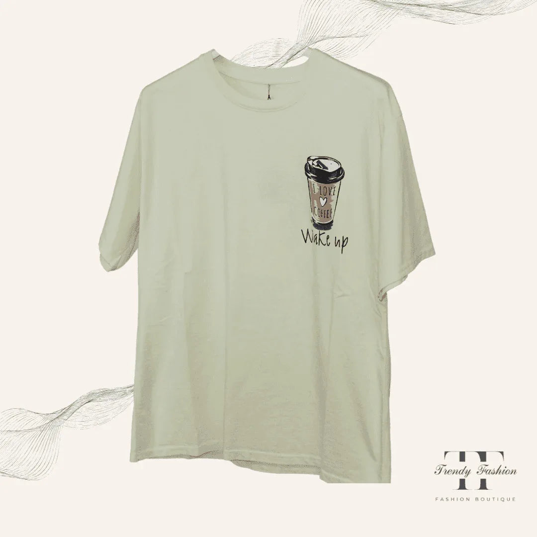 Damen Shirt Coffee Foggia – Einzigartiges Kaffee-Motiv-Shirt für Kaffeeliebhaber