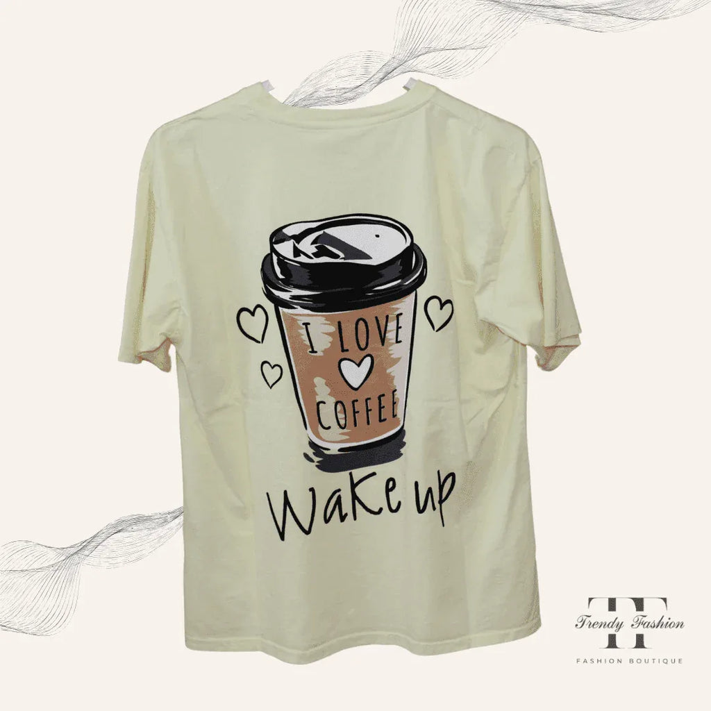Damen Shirt Coffee Foggia – Einzigartiges Kaffee-Motiv-Shirt für Kaffeeliebhaber