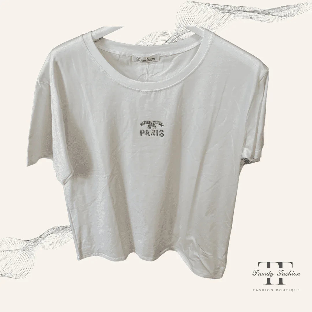 Damen T-Shirt Buchtblick – Minimalistisches Print-Shirt stilvoll & bequem