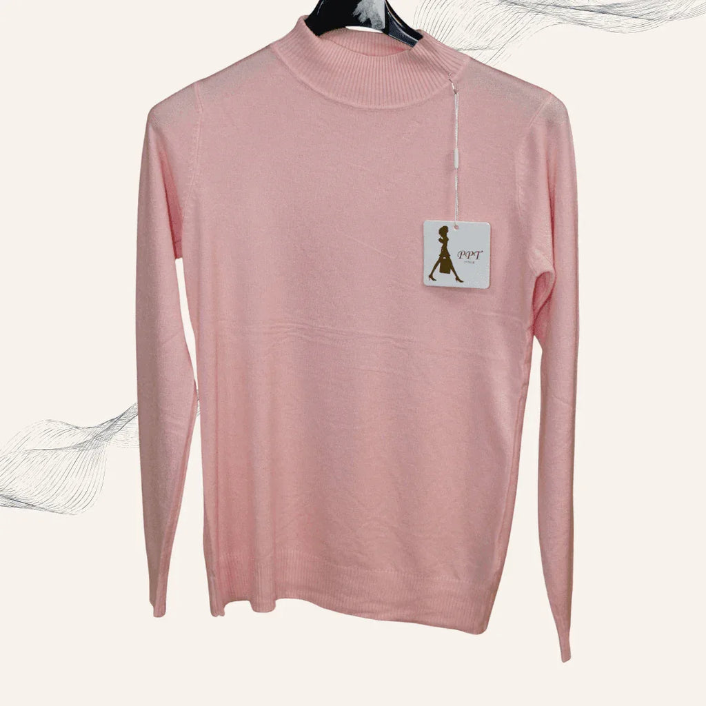 Damen Rollkragen-Oberteil Genua – Elegantes warmes Oberteil in 5 Farben