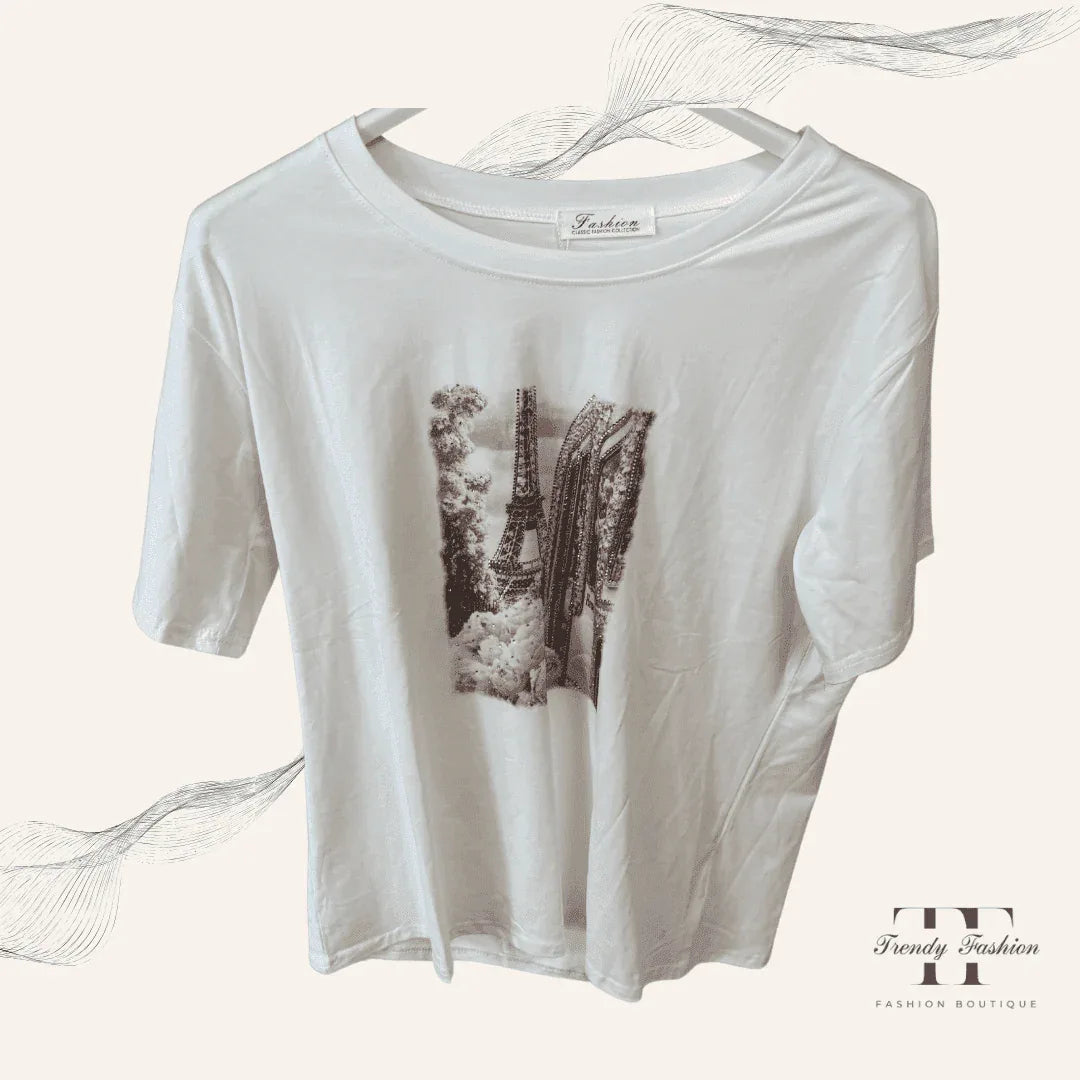 Damen Shirt Leinenklar – Minimalistisches cleanes bequemes Sommer-Shirt