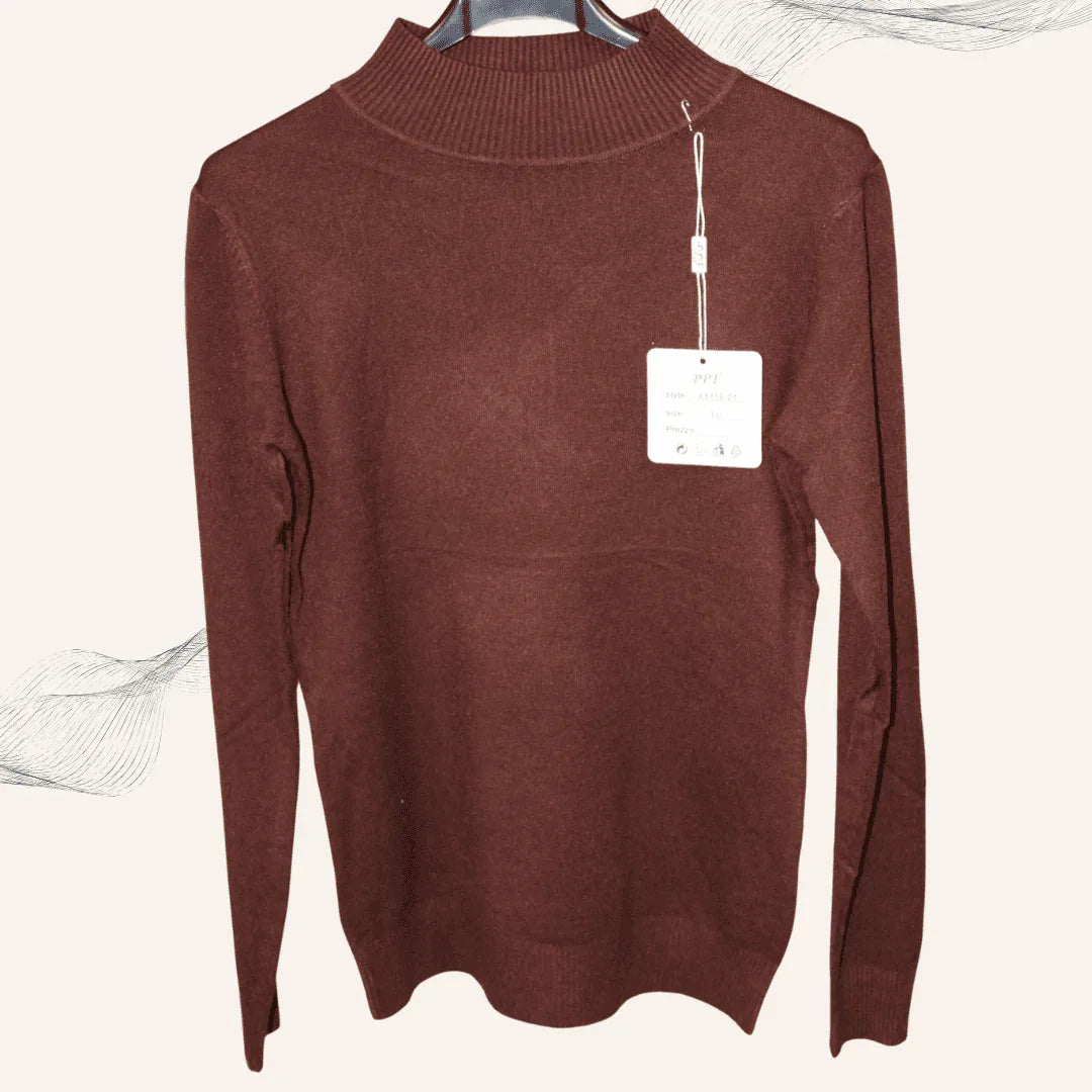Damen Rollkragen-Oberteil Genua – Elegantes warmes Oberteil in 5 Farben