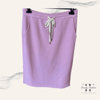 Damen Sweatrock Wellenweich Rosa – Weicher bequemer femininer Freizeitrock