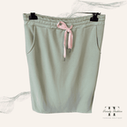 Damen Sweatrock Wellenweich Rosa – Weicher bequemer femininer Freizeitrock