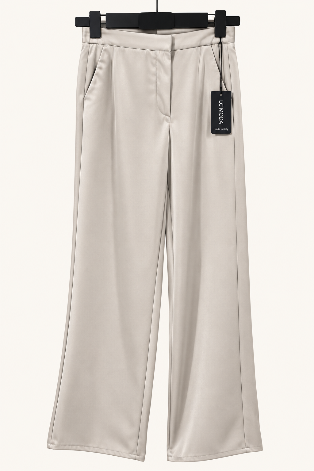 Damen Lederimitat Hose Livorno – Modern & Bequem in Beige, Grün & Blau, Gr. M–L