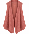 Strandgut Kuschel-Cardigan „Alina“ – Weiche Strickweste in Rosé