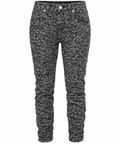 Jewelly Jeanshose Leo-Print – Trendiges Leopardenmuster, Bequem & Stilvoll, Gr. 40–42