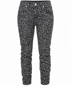 Jewelly Jeanshose Leo-Print – Trendiges Leopardenmuster, Bequem & Stilvoll, Gr. 40–42