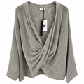 Damen Strick-Oberteil Cosenza – Gemütlich, Stylisch & Vielseitig, Beige & Grün