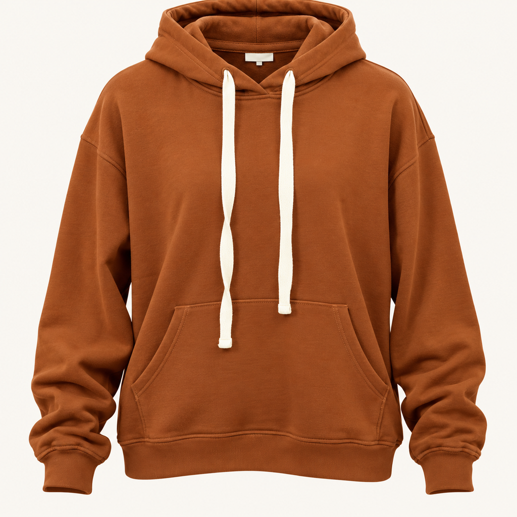 Damen Hoodie Strandgut PureEase – Weich, Bequem & Zeitlos für den Alltag, Braun