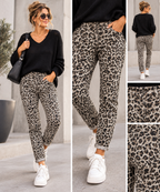 Karostar Jeanshose Leo-Look – Trendiges Muster, Komfortabler Schnitt, Gr. 34–42