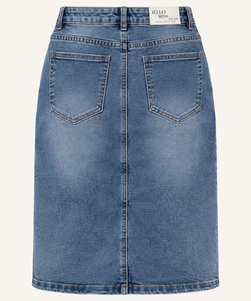 Damen Jeansrock – Elastisches Denim, Zeitloses Design, Gr. 34–42
