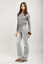 Toxik3 - Gerade geschnittene Stretch-Jeans in Hellgrau – bequem & vielseitig kombinierbar - Trendy Fashion
