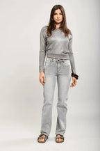 Toxik3 - Gerade geschnittene Stretch-Jeans in Hellgrau – bequem & vielseitig kombinierbar - Trendy Fashion