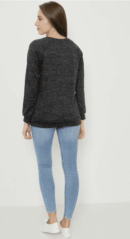 Damen Kuschel-Sweatshirt – Weich, Gemütlich & Lässig Cool, Gr. L–XXL