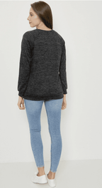 Damen Kuschel-Sweatshirt – Weich, Gemütlich & Lässig Cool, Gr. L–XXL