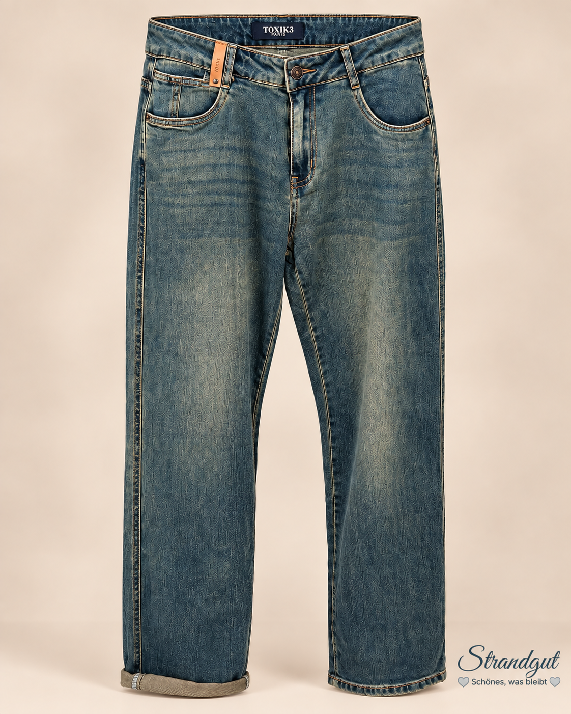 Toxik3 - Straight Jeans im Used-Look – High Waist & bequemer Stretch