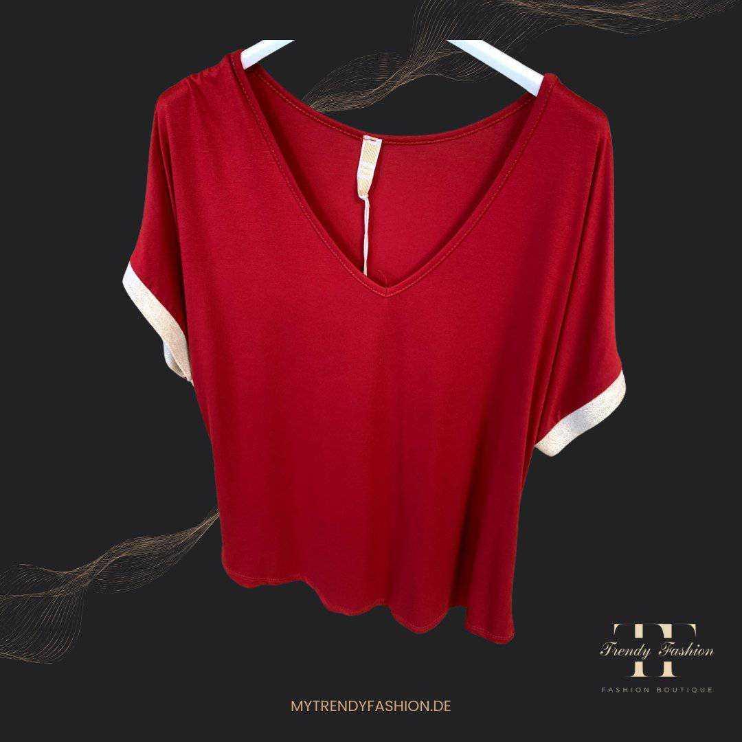 Damen Shirt Bordeaux – Klassisches hochwertiges Shirt vielseitig kombinierbar