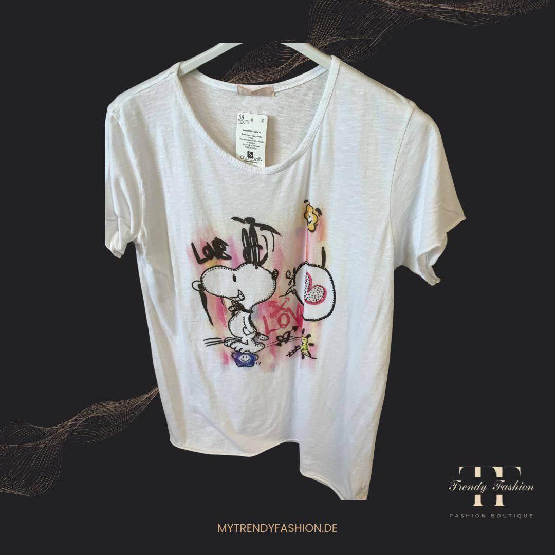 Damen Shirt Snoopy – Weiches Baumwollshirt mit beliebtem Comic-Motiv