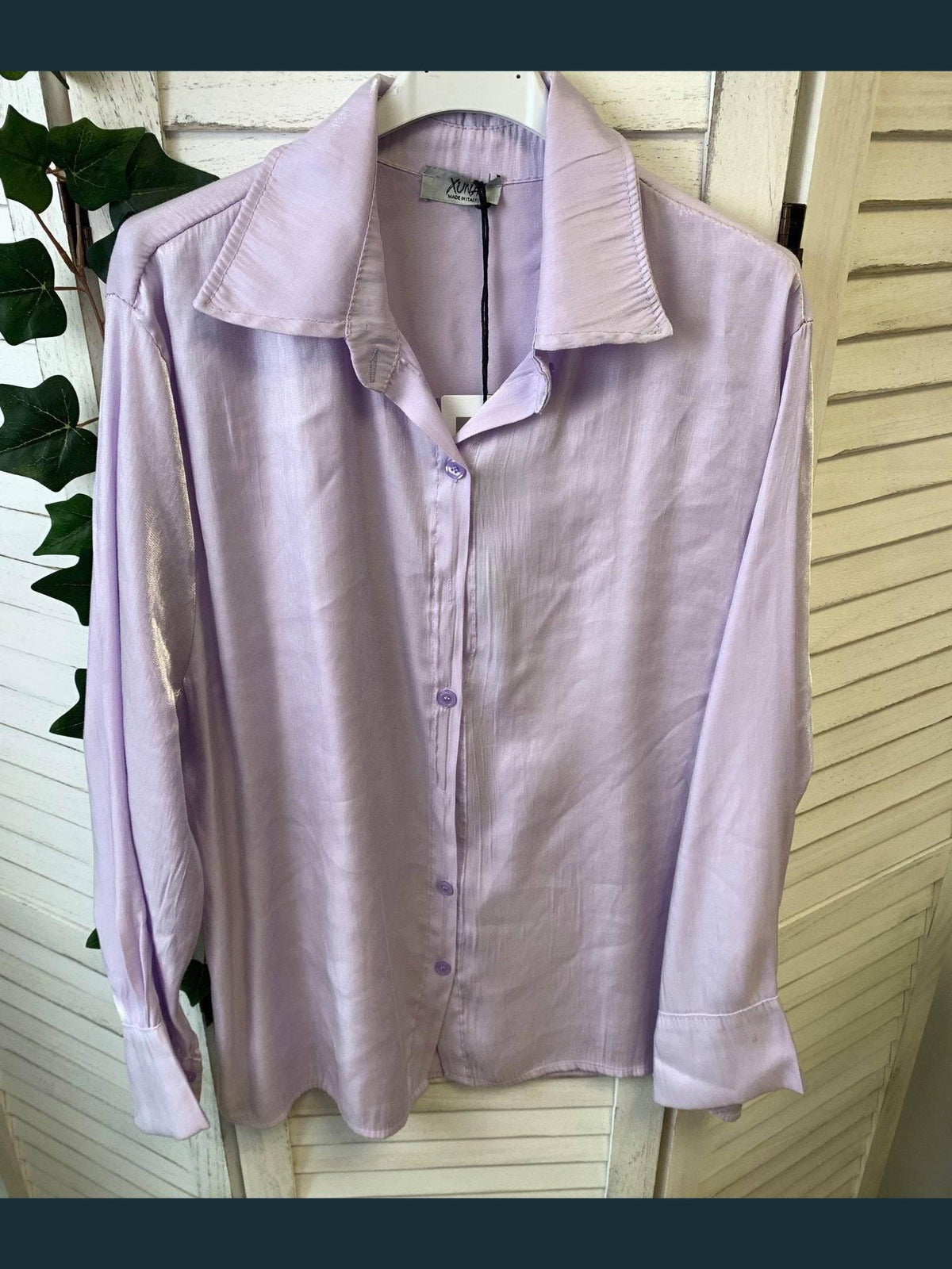 Elegante Seidenbluse Damen Flieder – Luxuriöser Komfort für Büro & Alltag