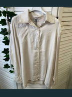Elegante Seidenbluse Damen Beige – Luxuriöser Komfort für Büro & Alltag