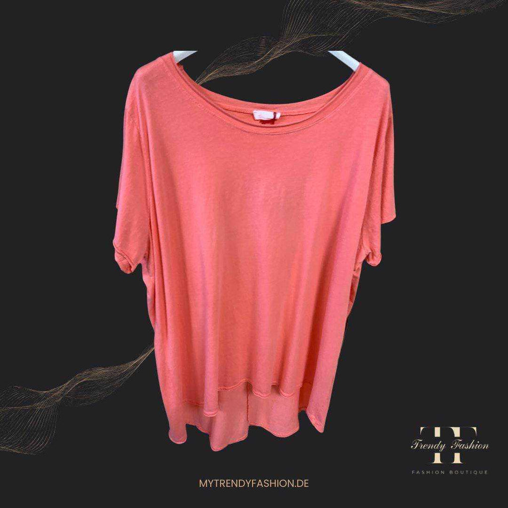 Damen Basic Longshirt Uni – Vielseitiges Alltagsshirt in Uni-Farben